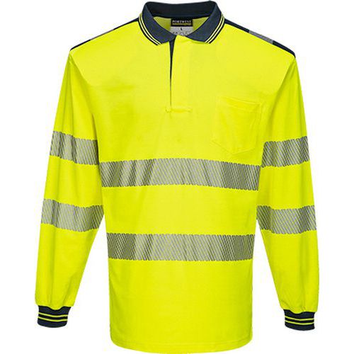 PW3 Hi-Vis hosszú ujjú pólóing, kék/sárga