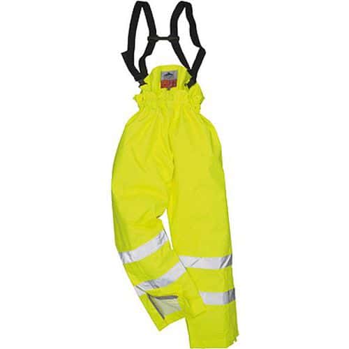 Bizflame Rain bélelt- Hi-Vis antisztatikus FR nadrág, sárga