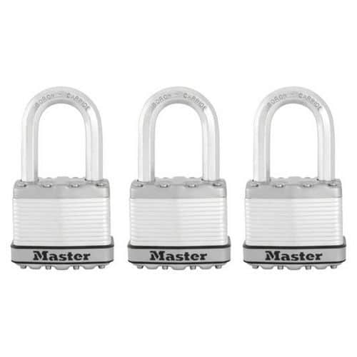 Master Lock Excell 50mm-es titán lakat készlet, 3 db