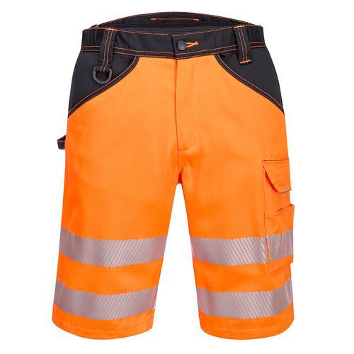 PW3 Hi-Vis rövidnadrág, fekete/narancssárga