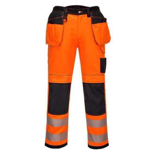 PW3 Hi-Vis Stretch Holster nadrág, fekete/narancssárga