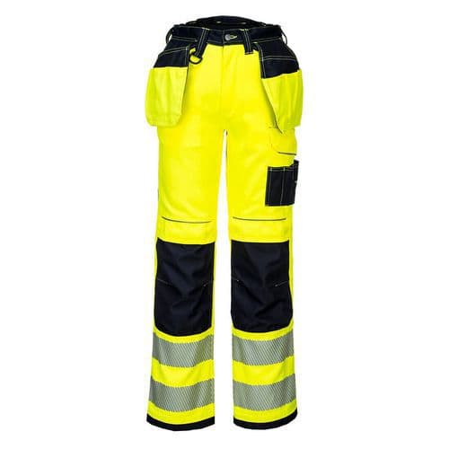 PW3 Hi-Vis Stretch Holster nadrág, fekete/sárga