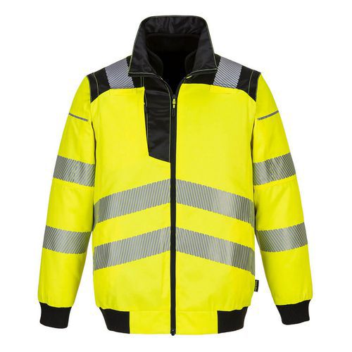 PW3 Hi-Vis 3-in-1 Pilota kabát, fekete/sárga