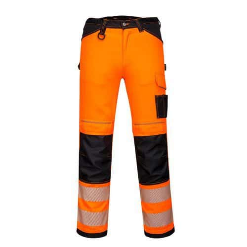 PW3 Hi-Vis könnyű stretch nadrág, fekete/narancssárga