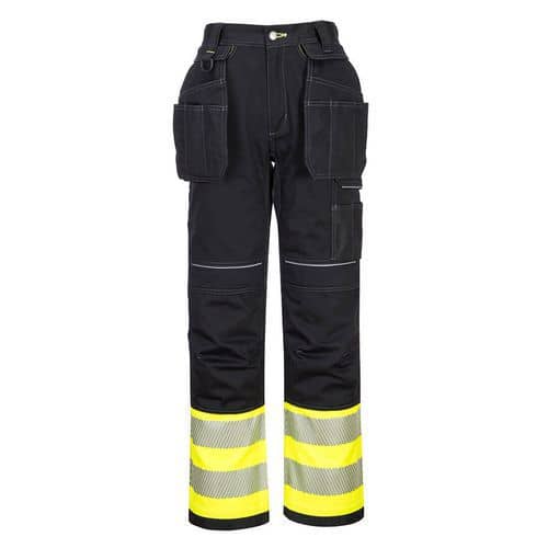 PW3 Hi-Vis Class 1 Holster nadrág, fekete/sárga