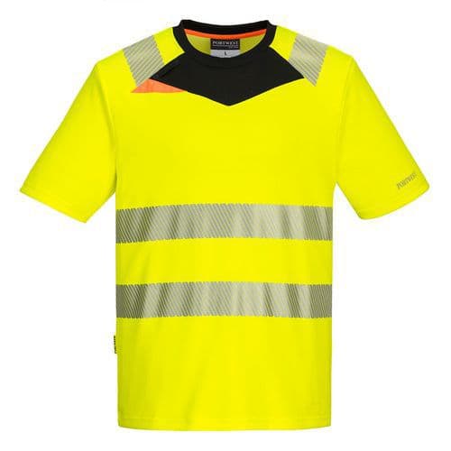 DX4 Hi-Vis póló S/S, fekete/sárga