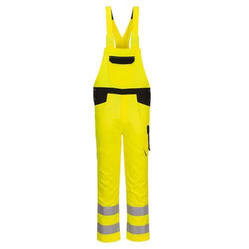 PW2 Hi-Vis kantáros nadrág, fekete/sárga