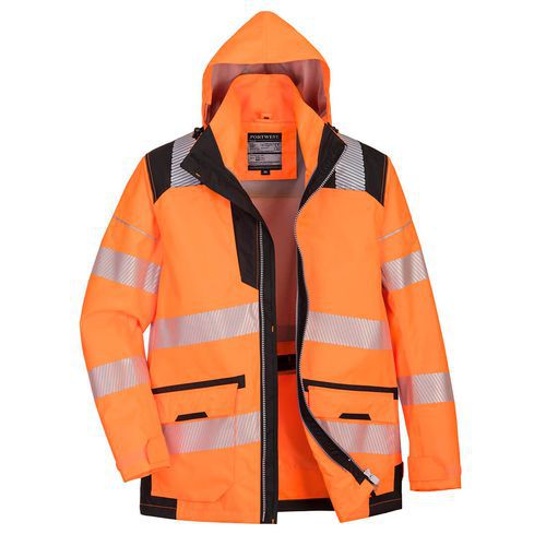 PW3 Hi-Vis 5-in-1 kabát, fekete/narancssárga